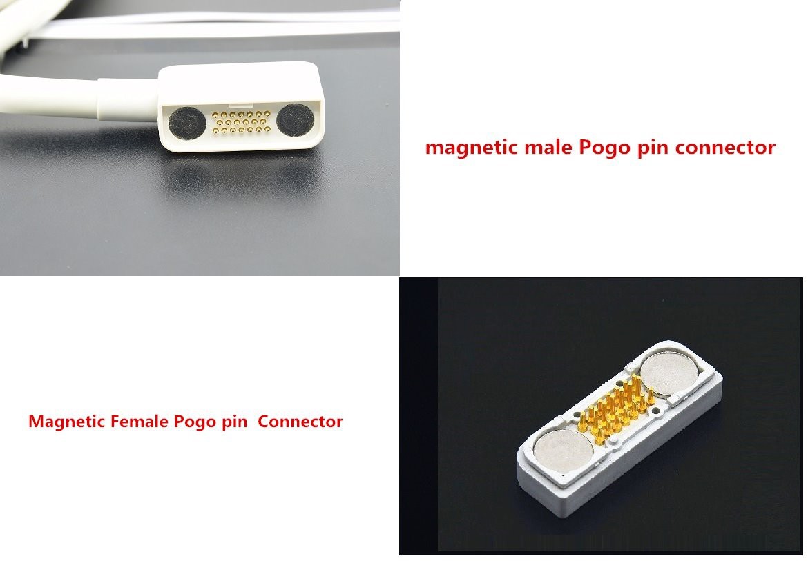 magnetic male famale Pogo pin connector