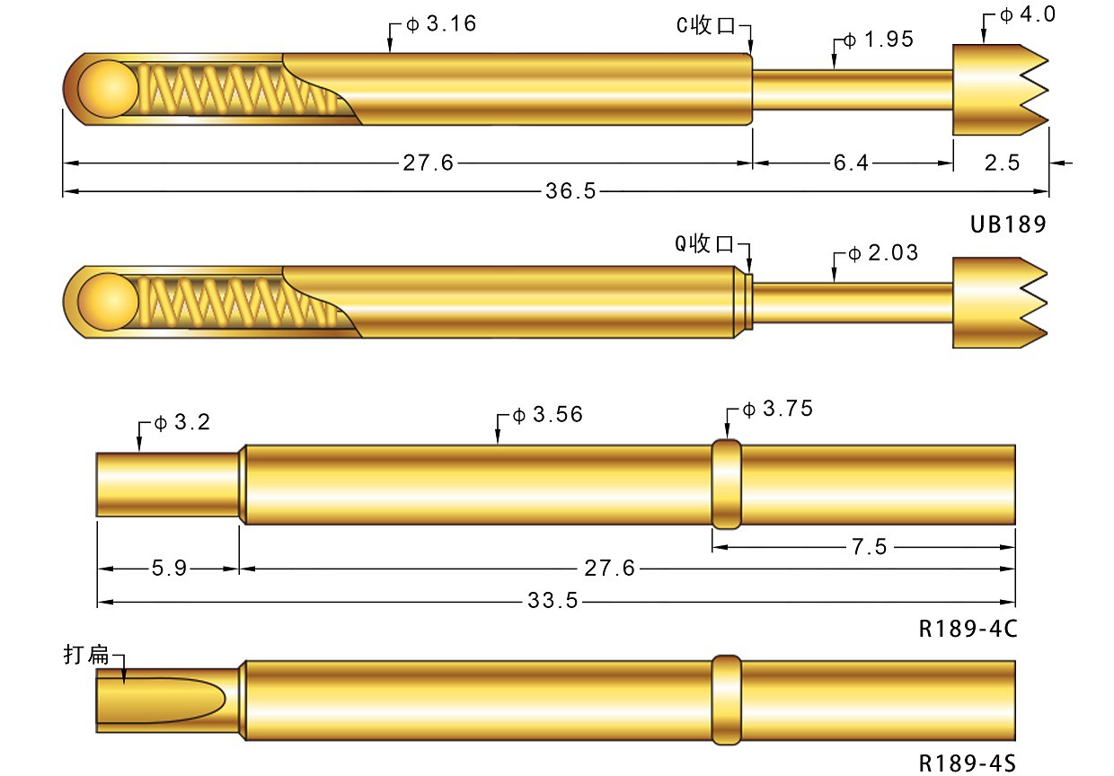 Probe pogo pin Probe pogo pin