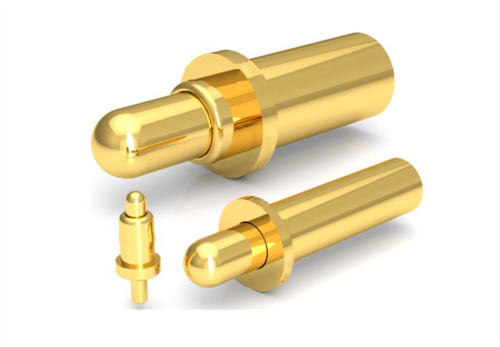 Plated Gold Spring Charging Pogo Pins
