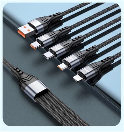 Gyorstöltő 66W 6A töltő 4 az 1-ben kábel