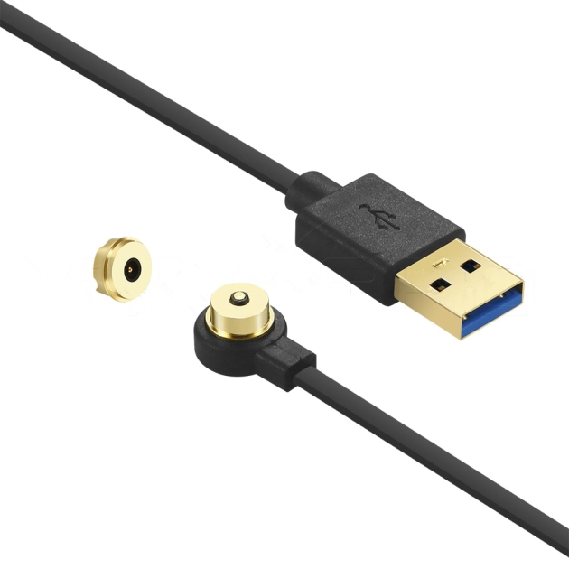 Pogo tűs kerek tűs USB-kábel