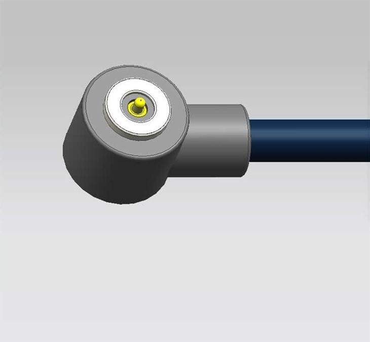 Egy-PIN kerek jobb-szögű mágneses kábel